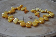 Natur Bernstein Amber Kette  Butterscotch Egg Yolg 50 cm Egg Yolk modern
