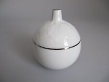 Rosenthal Lotus platin Zuckerdose mit Deckel 10cm