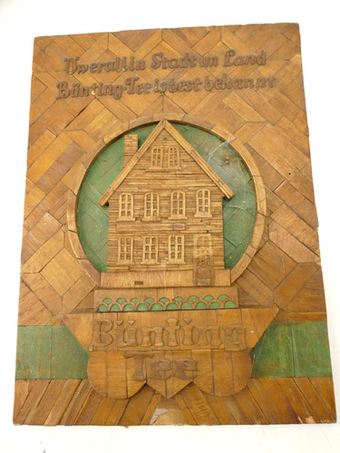 Bünting tee holzschild antik - bünting,