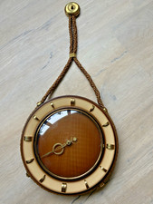 Alte Wanduhr Kordeluhr Batterie Germany