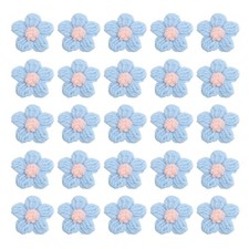 36 Stück Häkelblumen