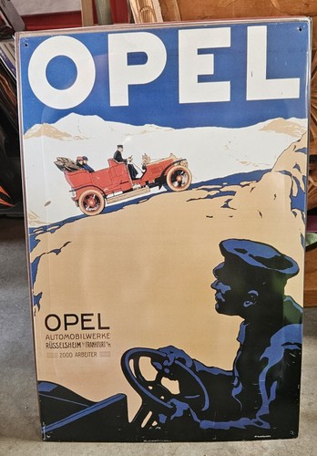 Blechschild opel 60x40cm - blechschild,