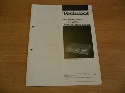 Technics x50 - technics, su-x50