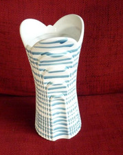 TA08 GMUNDNER Keramik - 1 Stk  große Vase Blumenvase - blau geflammt