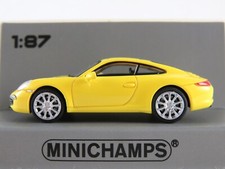 Minichamps 870 068024 Porsche 911 Carrera S Coupé (2013) in gelb 1:87/H0 NEU/OVP