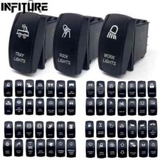 12V 24V 5P/7P Blau Led Rocker