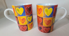 Dessina Colorful Hearts Cups