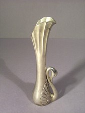 Schwan, 18 cm Vase Metall versilbert. evtl. William A. Rogers & Son ?