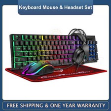 RGB PC Gaming Keyboard Mouse &