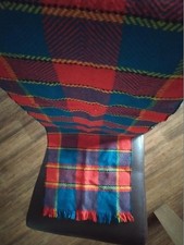  Herren Schal Schottenmuster kariert Winter 100% Wolle  ca. 1,20 m neuwertig!