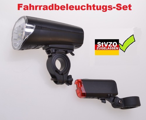 Lux fahrrad beleuchtung set - fahrrad,
