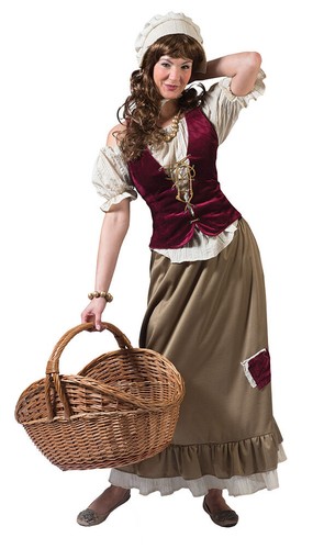 Mittelalter magd kostüm - kostüm, damen