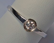 Klassik ♦️ Solitaire Ring 0,15 Ct Brillant Solitär Diamant 9kt 375 Gold ♦️ 8308