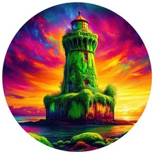 8x lighthouse 9x9 cm car