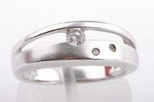 Kristall Ring 925 er Sterling