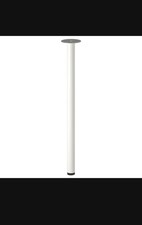 IKEA ADILS Tischbein Weiß 70 cm Metall Modern Möbelbein