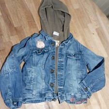 Kinder Jeansjacke mit Kapuze