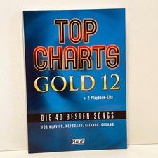 Notenbuch - Hage Musikverlag - Top Charts Gold 12 - Die 40 besten Songs - GUT