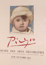 Schönes Plakat Picasso Austellung "Musée des Arts Décoratifs 1955" von Mourlot