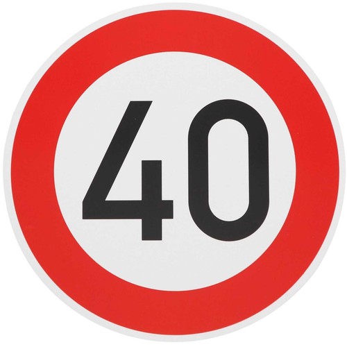 Verkehrsschild h schild - 40, km/h