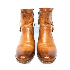 Mjus Leder Stiefeletten Gr.39 Keilabsatz Braun Damen Schuhe Boots