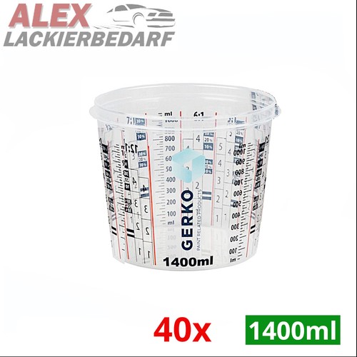 40x 1400ml mischbecher - 40x,
