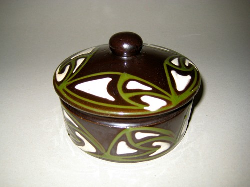 Jugendstil dose keramik - jugendstil,