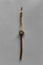 ANKRA 52 Antichoc  Damen-Armbanduhr Handaufzug vergoldert Vintage sehr filigran