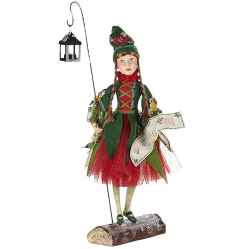 Waldelf mädchen mit laterne - waldelf,