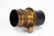 Jamion et Darlot Paris type Petzval lens ( around 220mm focal distance) + Flange