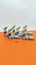 Hermes Moistiers Toucans Messerbänkchen Platzkartenhalter Limoges