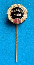 Emaillierte  49. Landesturnfest Heilbronn 1959 - Ehrennadel in Gold