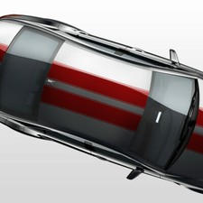 Rennstreifen Motorhaube Dach Aufkleber Dekorstreifen Rallye Streifen Auto #1356