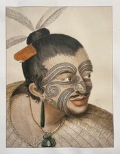 Maori, Tattoo, Portrait