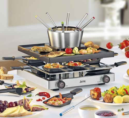 Spring raclette fondue - spring,