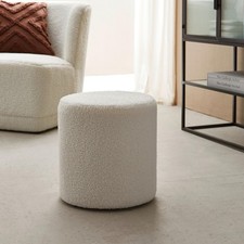 Polster Hocker mit Teddystoff/