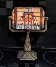 SELTENE TIFFANY LAMPE KERZENHALTER BRONZE TOP