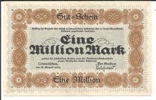 Stadt Crimmitschau,1 Million