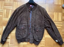 Wildlederjacke Blouson Herren Braun Gr. 54 Echtleder