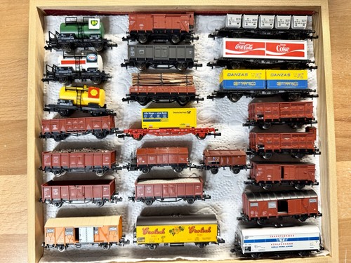 23x fleischmann güterwagen - 23x, n