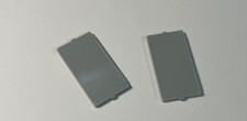 LEGO 2x Glass Scheibe Window 1x2x3 Flat Front Grau / Light Bluish Gray 60602