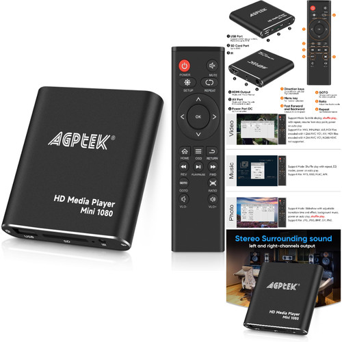 Agptek mini 1080p full - full, hd