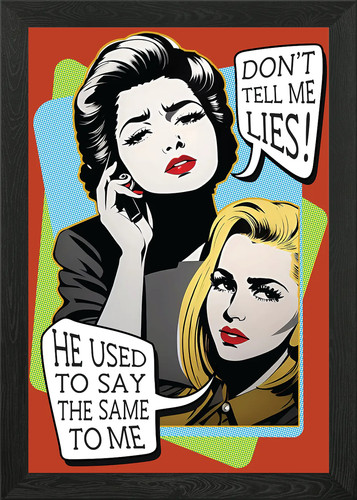 Pop art designs gerahmtes - pop,