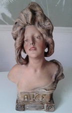 Jugendstil Mädchen Büste - Alice - von W. Boehm signiert um 1900