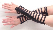 Schwarze lange Leder