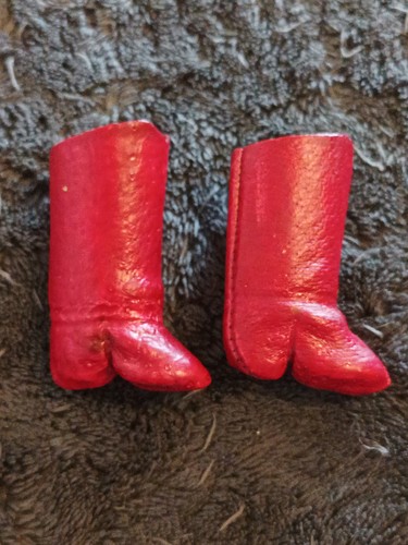 Puppenschuhe pappe rot hohe - puppenschuhe,,