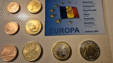 Probemünzsatz Andorra 2013 in Noppenfolie
