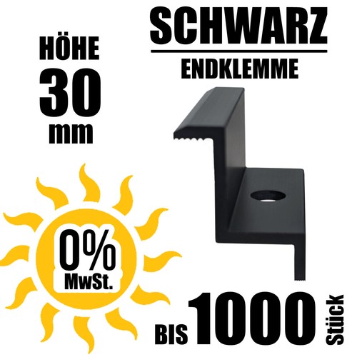 Schwarz endklemme höhe - endklemme, ★