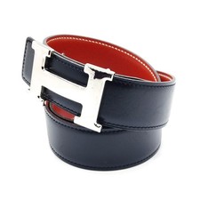 NO TARIFF Hermes Gürtel Schwarz Braun Leder 3971623