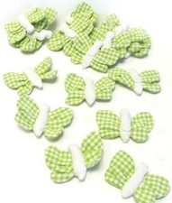 36 Karo-Stoff Schmetterlinge